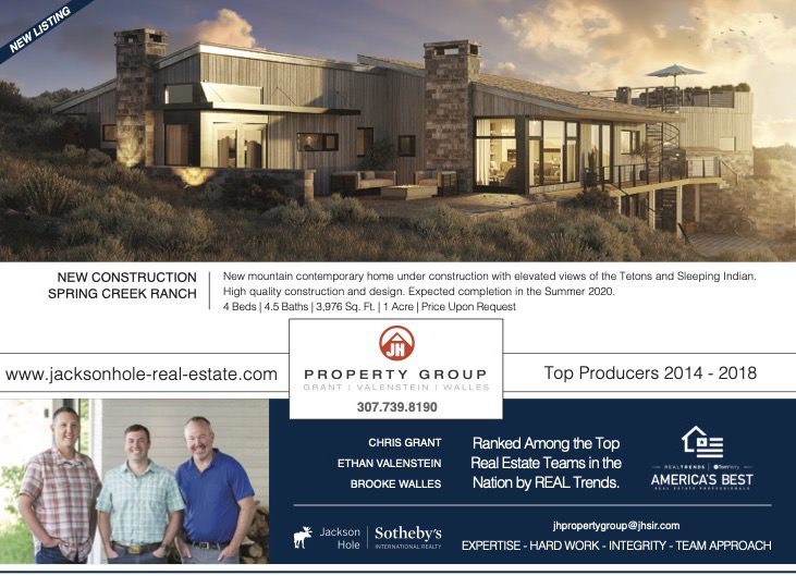 JH Property Group Print Advertising for Jackson Hole Sellers
